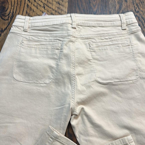 Esqualo High Waist Cotton Cargo Pants Size 14 - Picture 2 of 2